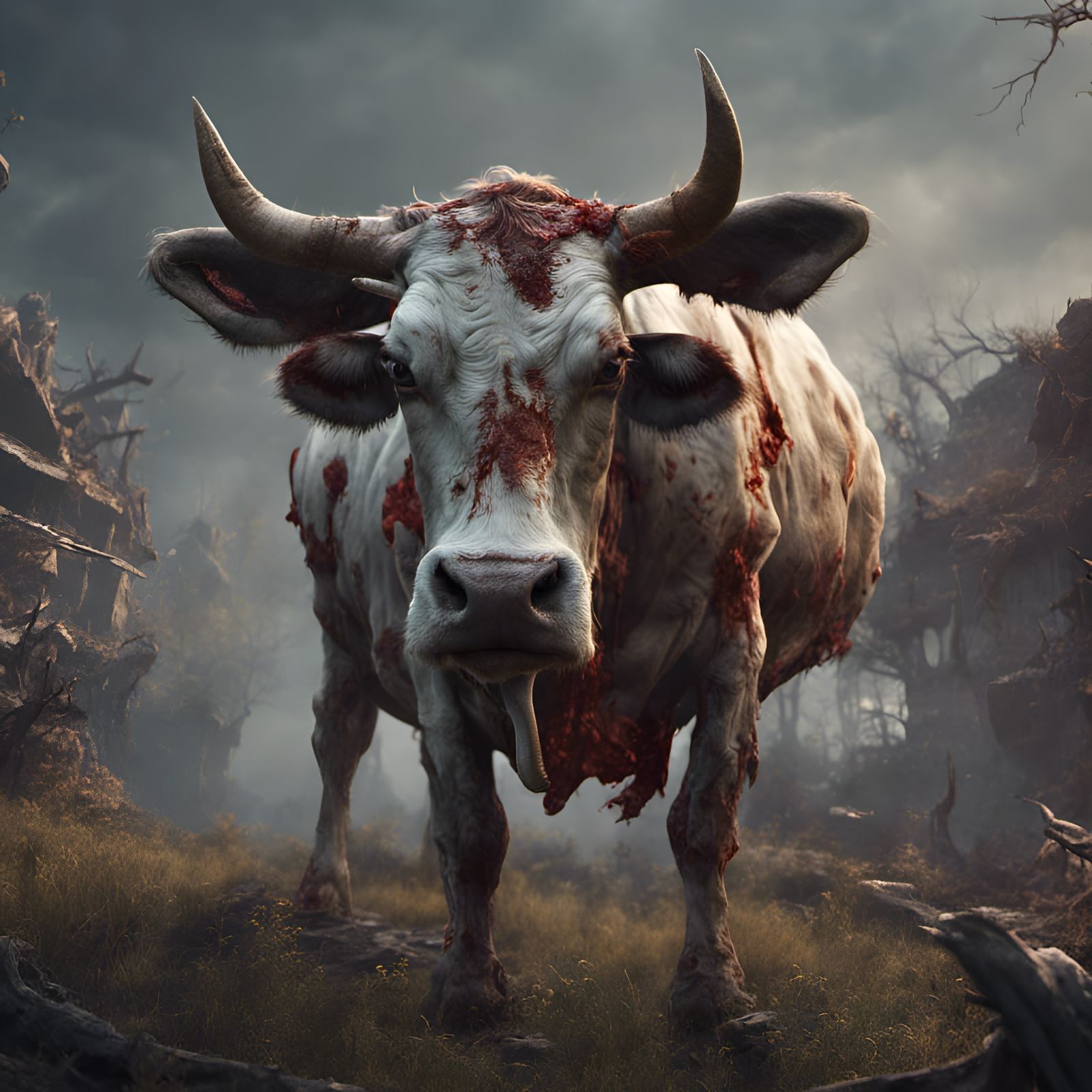 Zombie cow