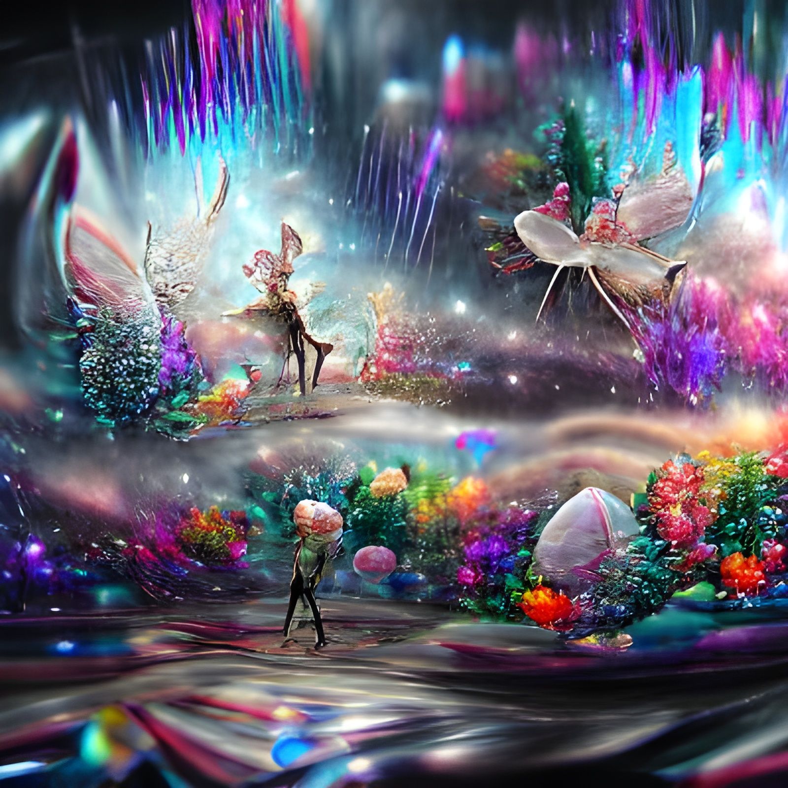 Cosmic Fairy Wonderland by Pablo Amaringo