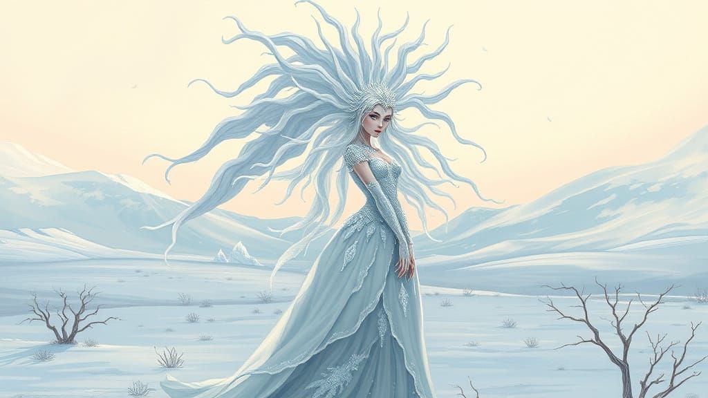 Regal Fairy Queen with Moonlight Hairstyle