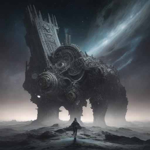 Cosmic Entities in 3D Game Art Style