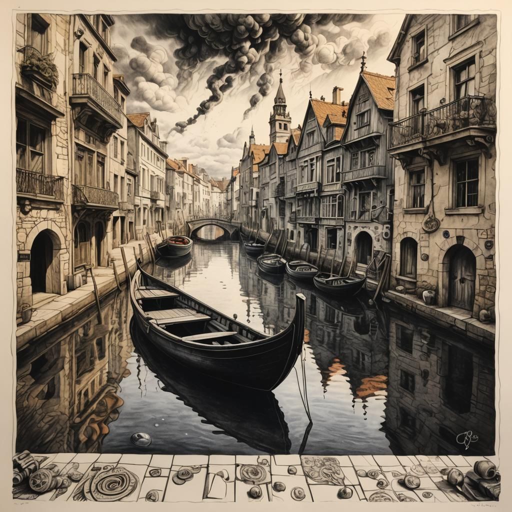 Hyperdetailed Charcoal Doodles Fusion