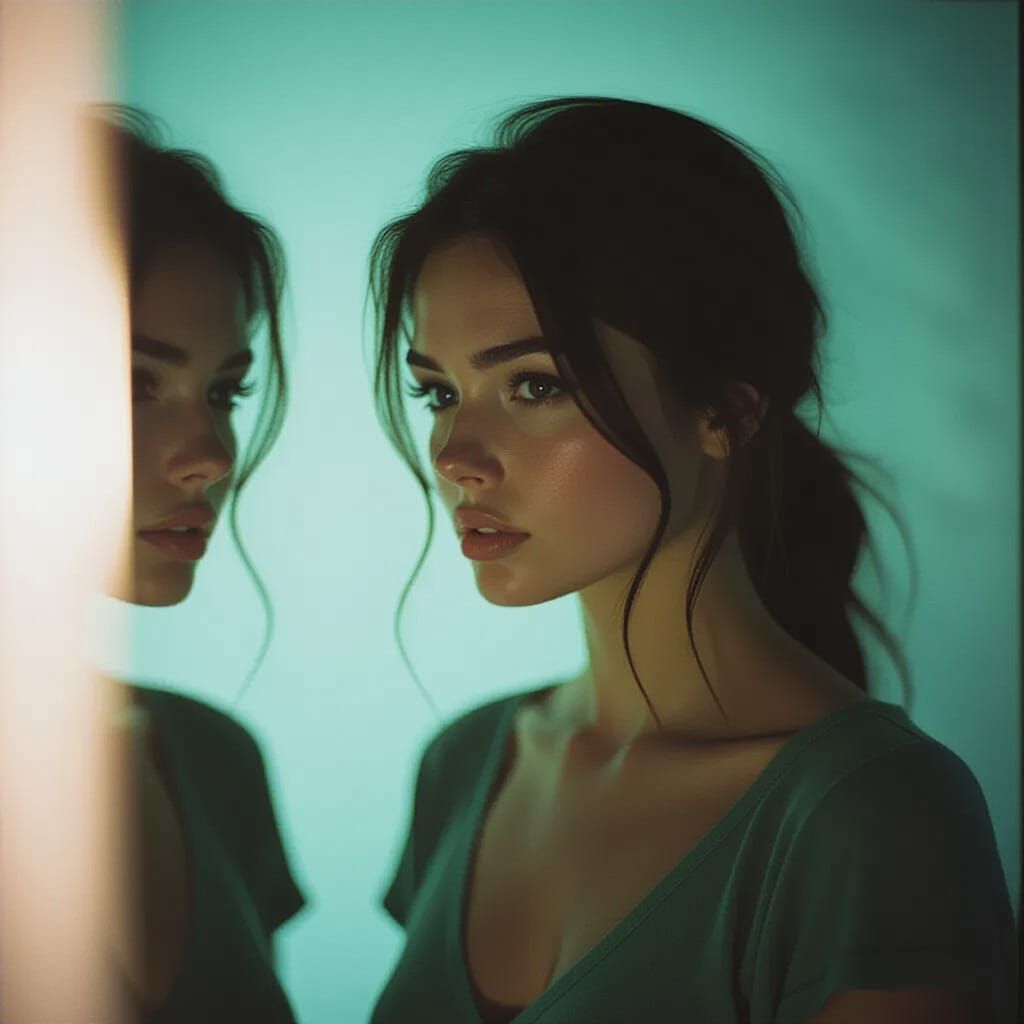 Dramatic Reflection in Cinematic Film Still