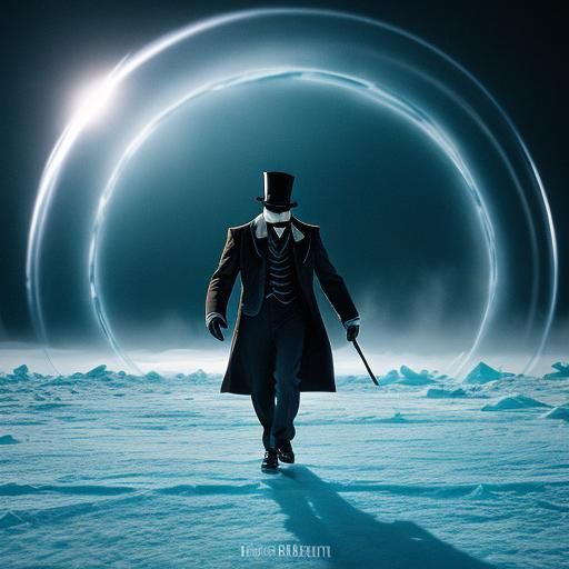 Dancing Pigeon in Arctic: Cinematic Film Still