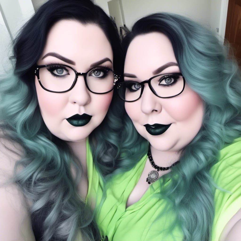 Ssbbw Obese Woman in Gothic Pastel Colors