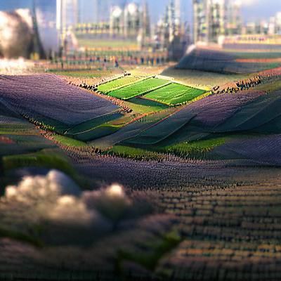 Detailed Matte Painting of a Field