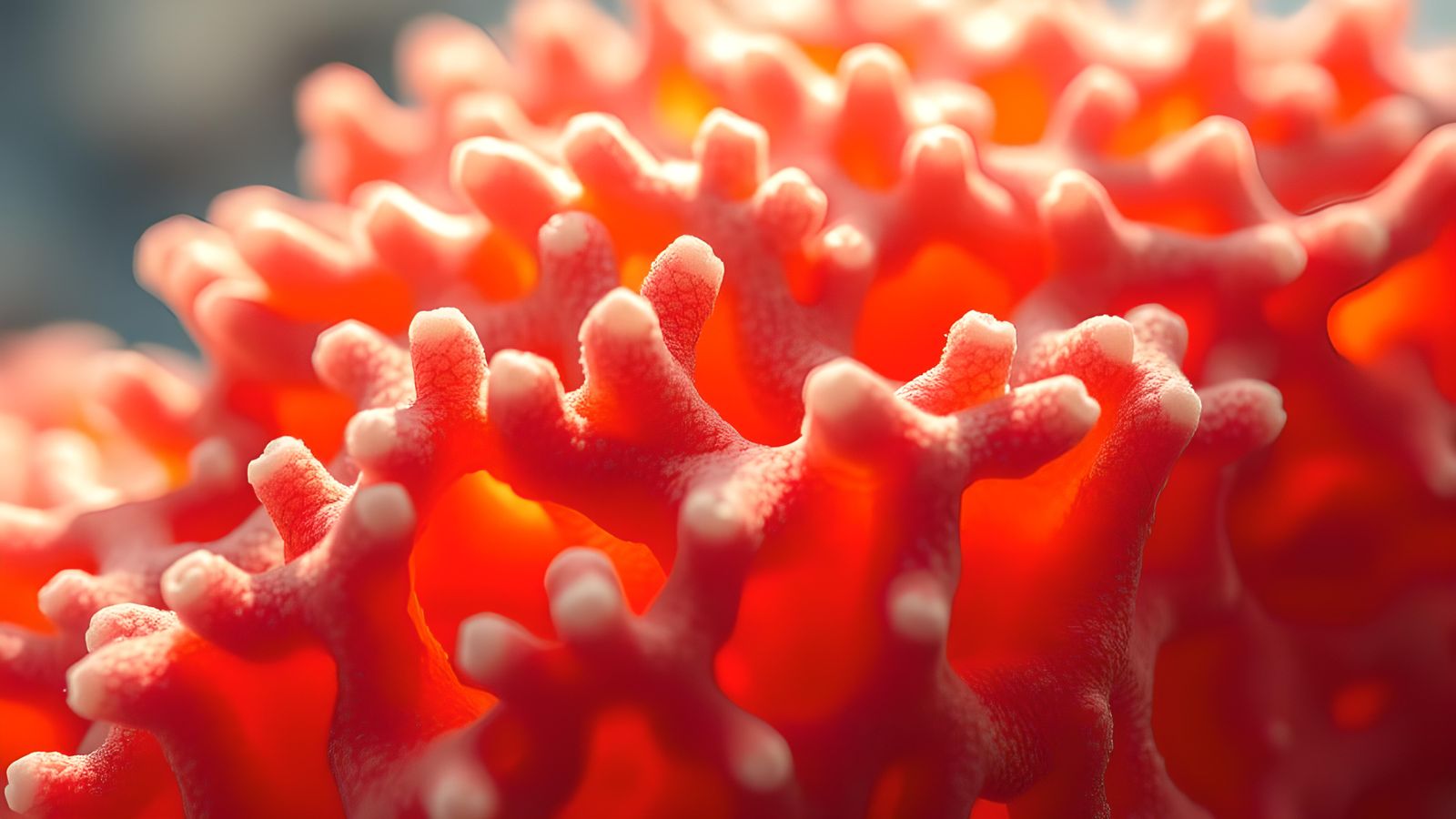 Macro Coral Detail in Photorealistic Style