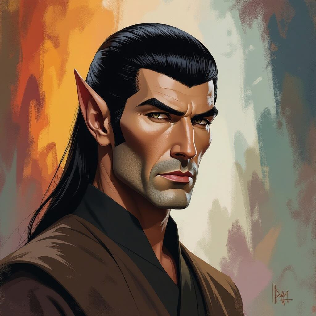 Surak: Vulcan Philosopher in Hyperrealistic Concept Art