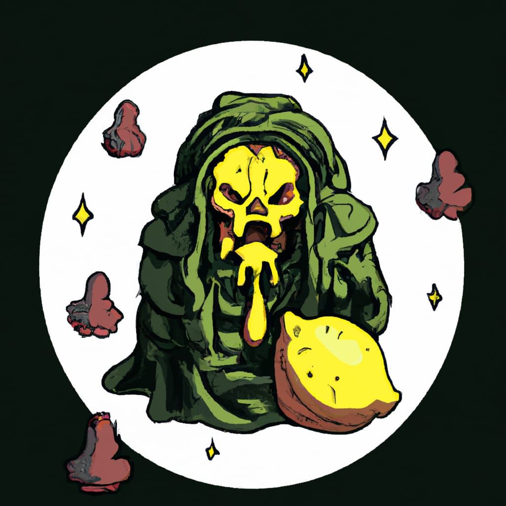 Lemon Lich Wizard with Necrotic Mold