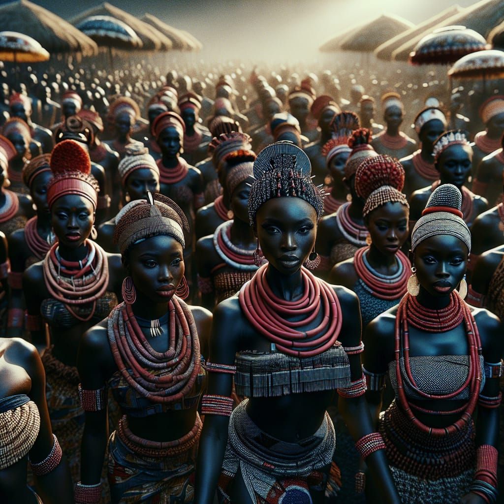 Igbo Dance Festival: An 8K Ultra Oil Painting