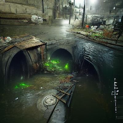 AI Generated Image of a Sewer
