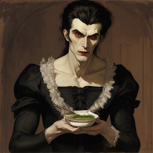 Vampire's Gloomy Gathering: An Artistic Portrait