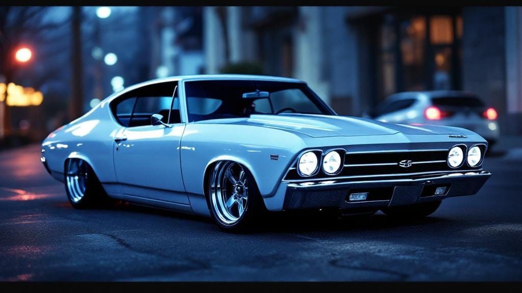 Custom 1968 Chevelle SS Hot Rod in Cinematic Style
