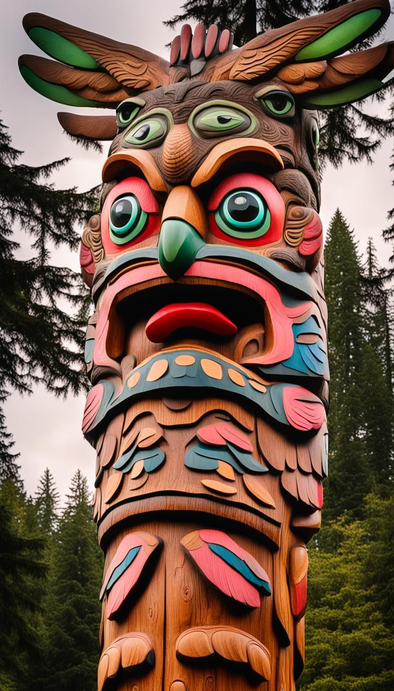 Surreal Totem Pole 🦉