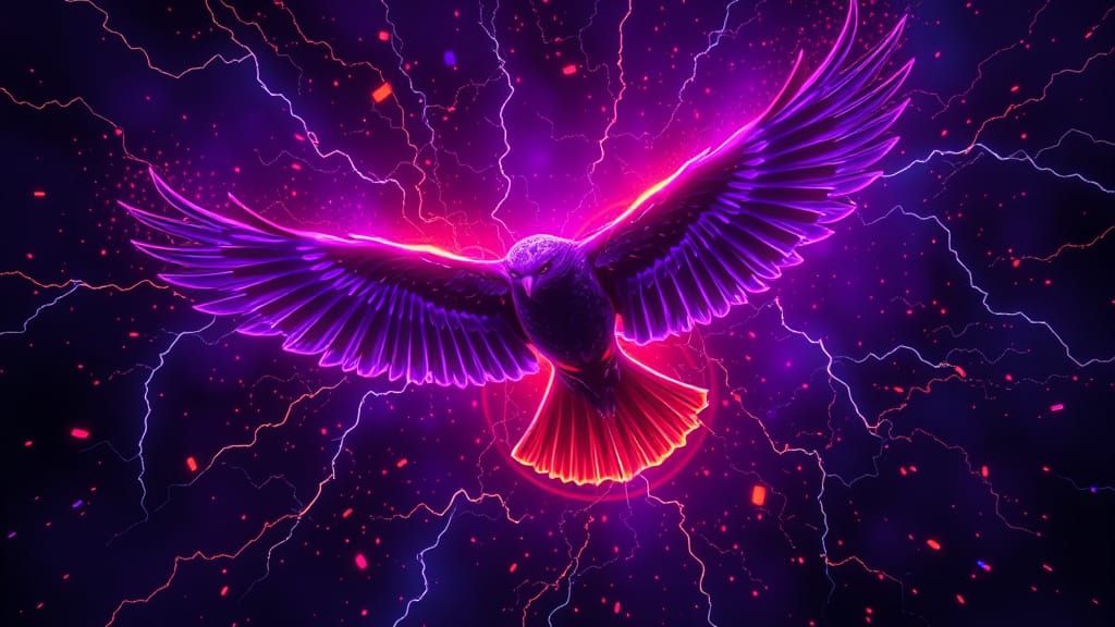 Energetic Raven in Electric Flight