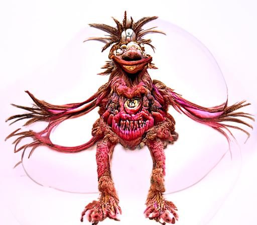 Demonic Gobo Fraggle: A Dark Fantasy Portrait