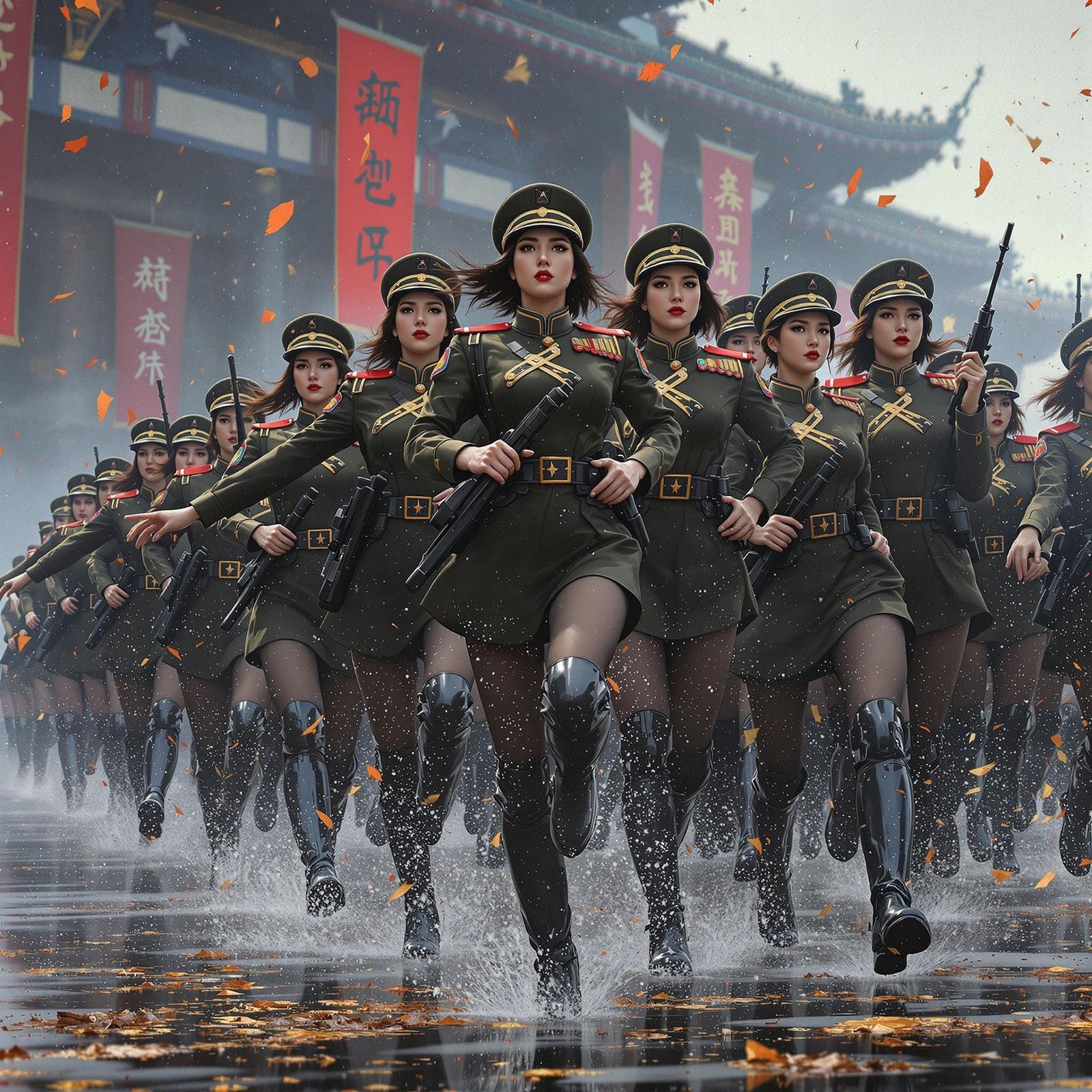 Female Warriors in Korea Unite in a Fantastical Parade