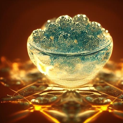 Glowing Caviar in Ice: Digital Matte Painting