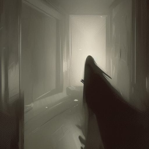 Sinister Dark Room Digital Painting