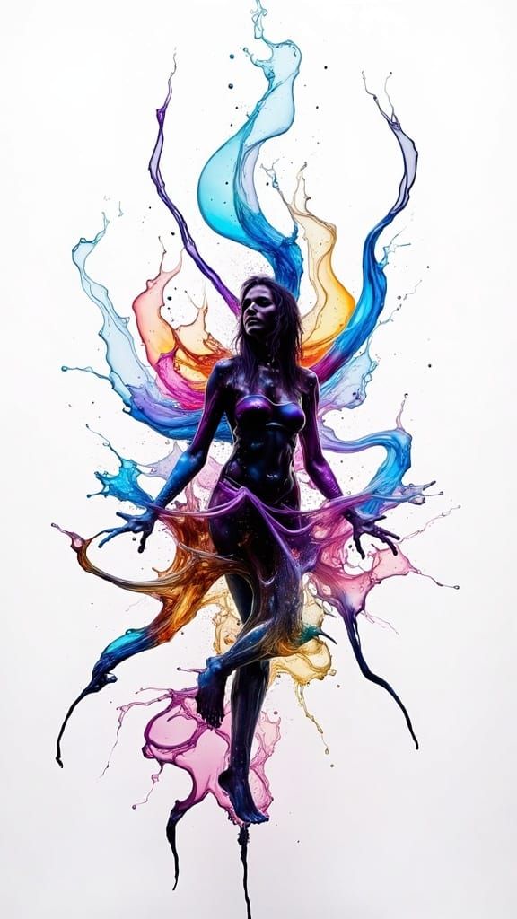 Surreal Liquid Queen in Holographic Flux