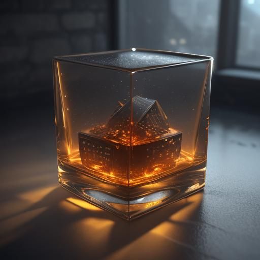 City in Ice Cube: 3D Game Cinematic Art