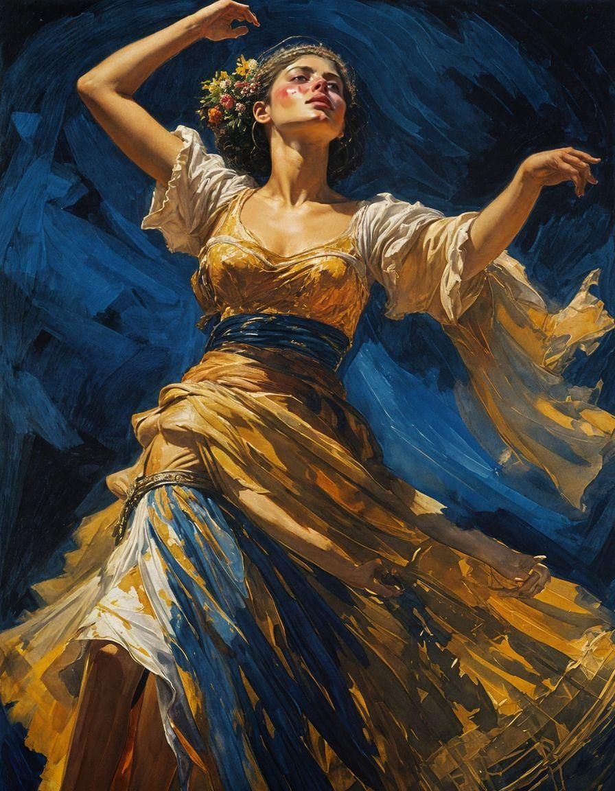 Salome's Dance: An Impressionist Gouache Masterpiece