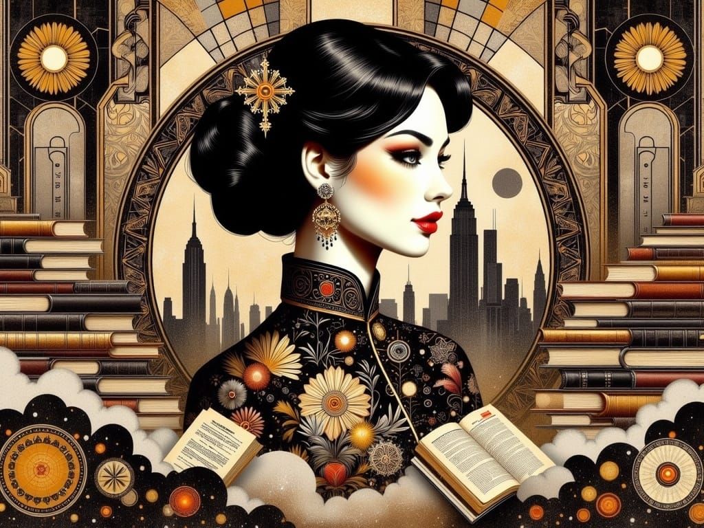 Thai Archivist in Elegant Surroundings