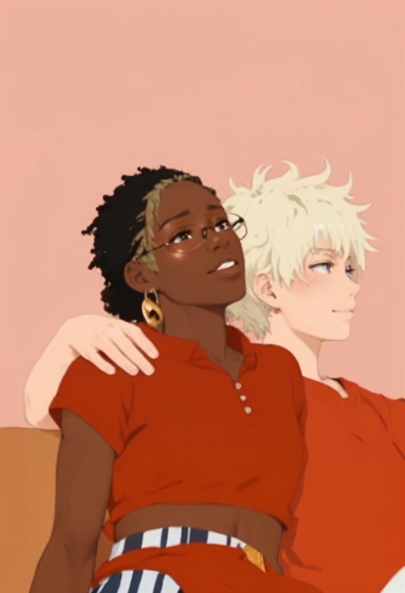 A draft image of Bakugo Katsuki and Kiara Moorse(oc)