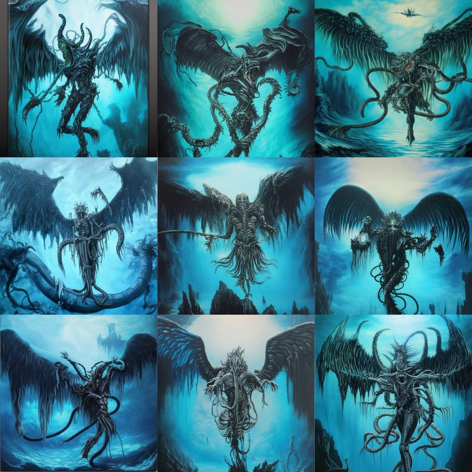 "Bachantes II" cyber fallen angel of oblivion