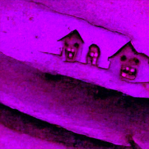 House Eats Family: A Surreal Scene