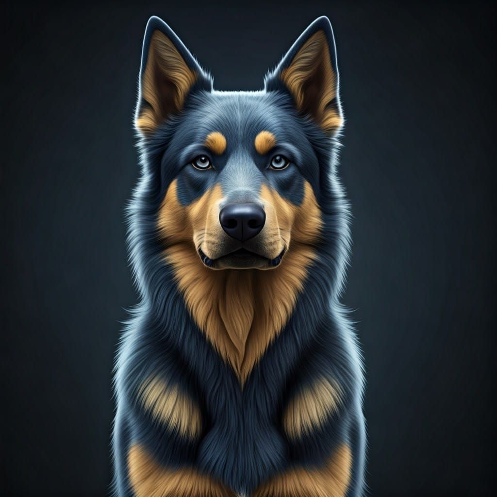 Blue Alstian AI Image: A Simple Creation