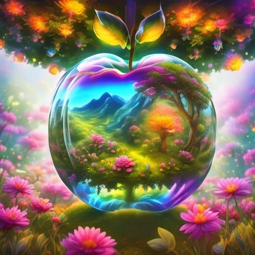 <lora:A soft floral dream:1.0> A miniature enchanted garden ...