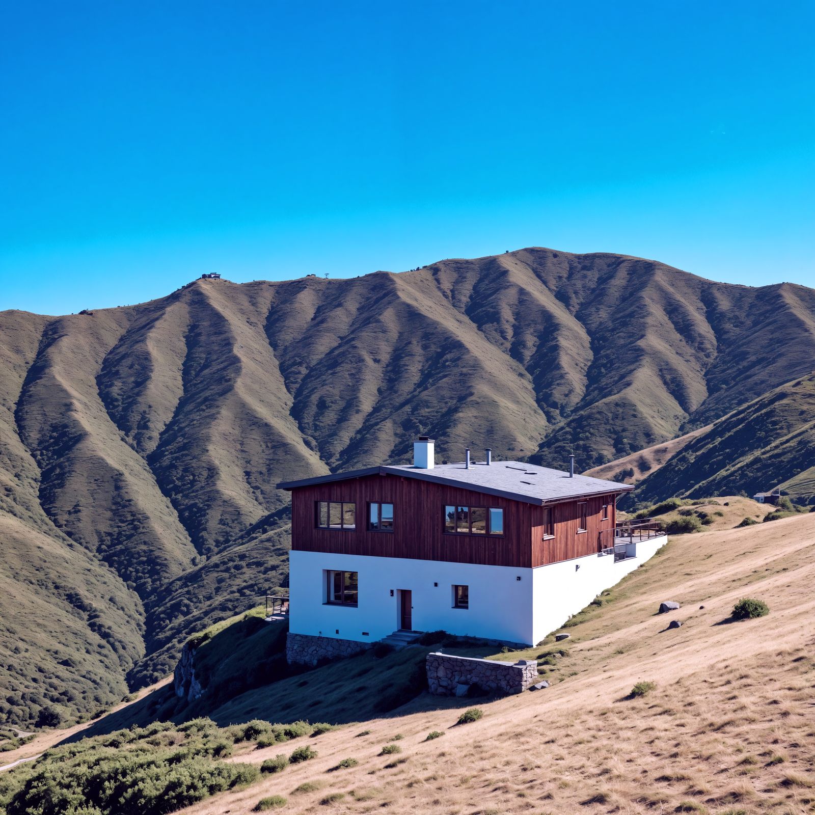 Breathtaking Hyperrealistic House on a Hill