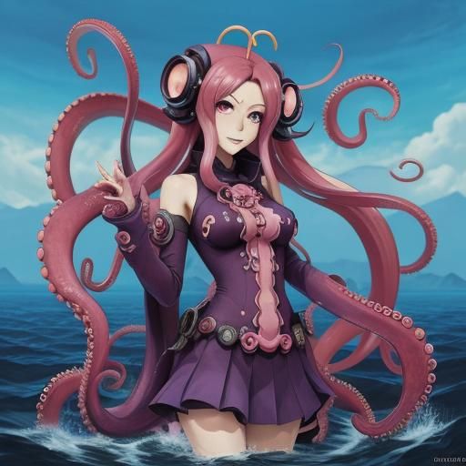 Octopus anime girl tentacles