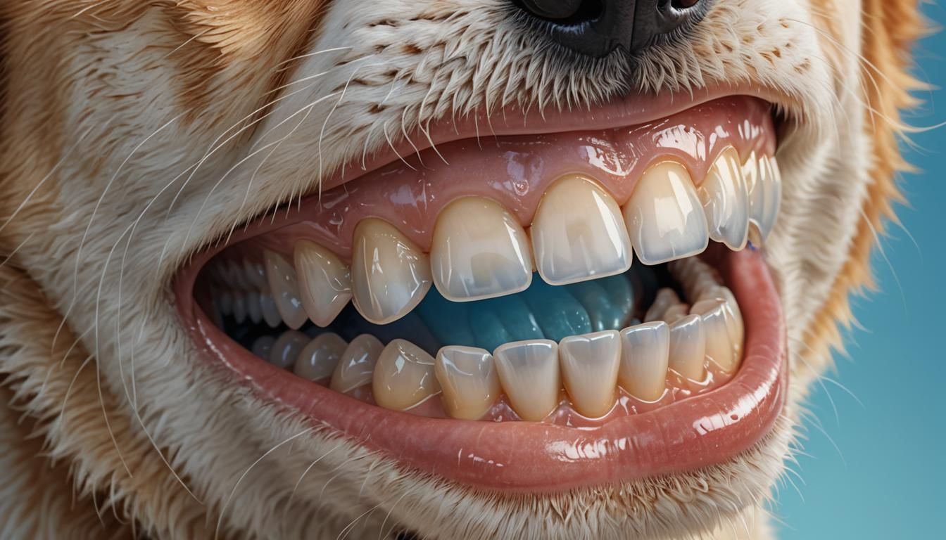 Perfect Pearly White Teeth in Hyperrealistic Digital Art