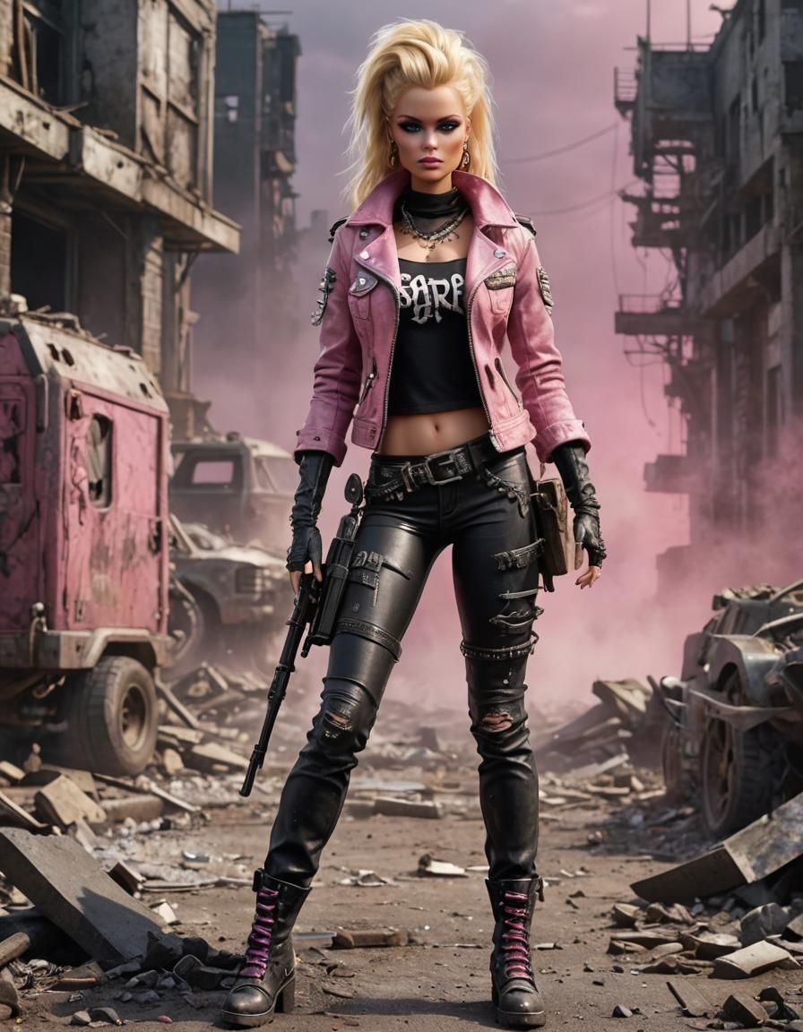 Barbie Raider: Post-Apocalyptic Gothic-Punk Concept Art