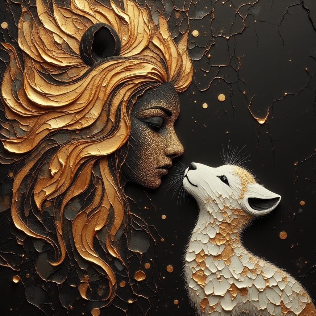 Lion and Lamb Love Story Portrait