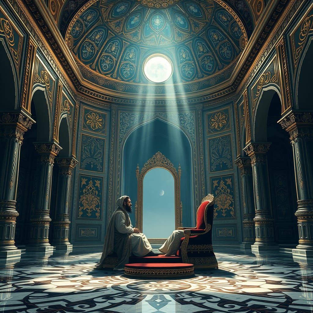 Majestic Prince Contemplates Wisdom in Taj Mahal-Inspired Pa...