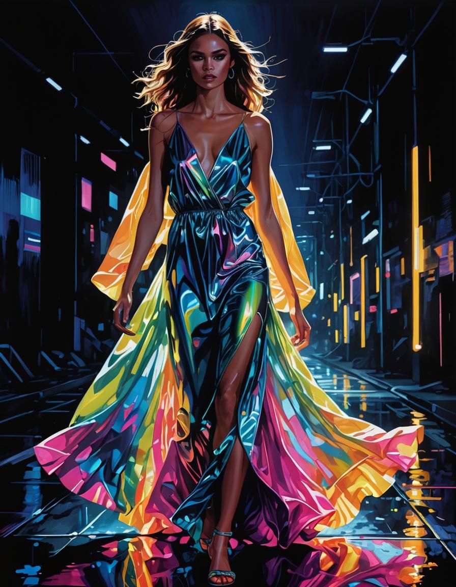 Fluorescent runway