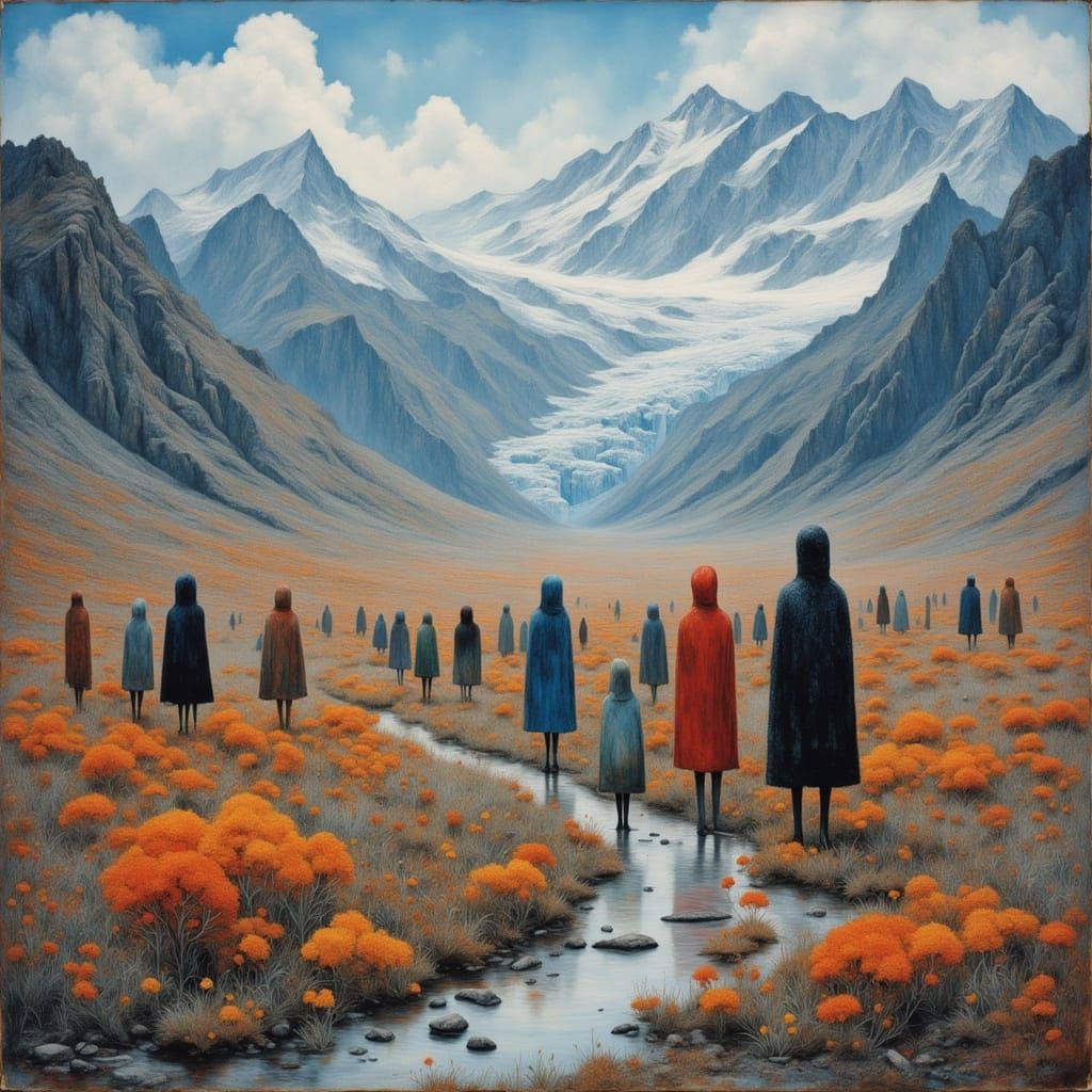 Colorful Arthropods Gather in Glacial Tundra