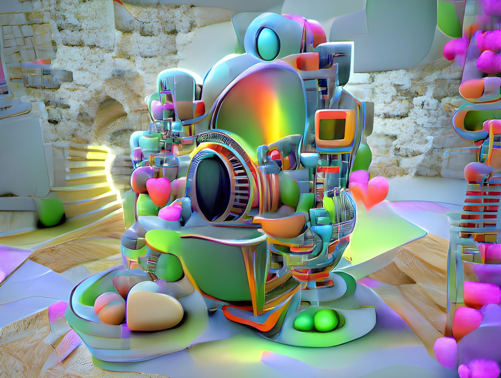 Broken Reality Machine in Vray Cinema4D