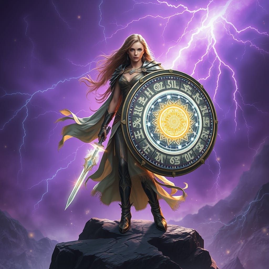 Ethereal Guardian of the Realm in Epic Battle