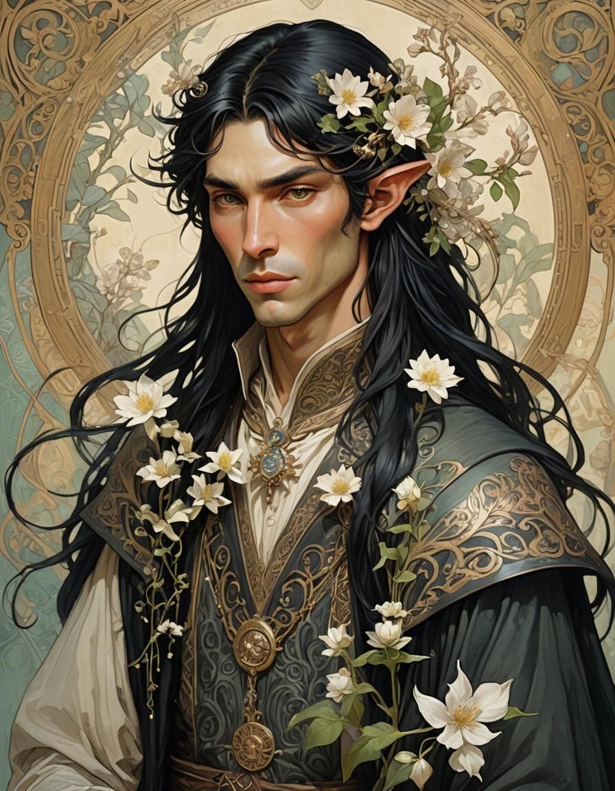 Forest elf prince portrait