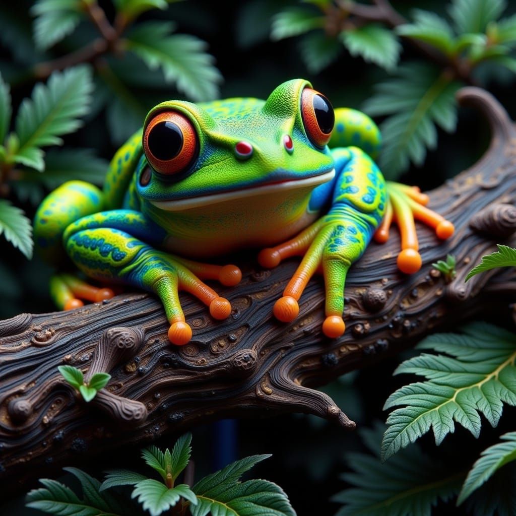 AI Generated Image of a Tree Frog