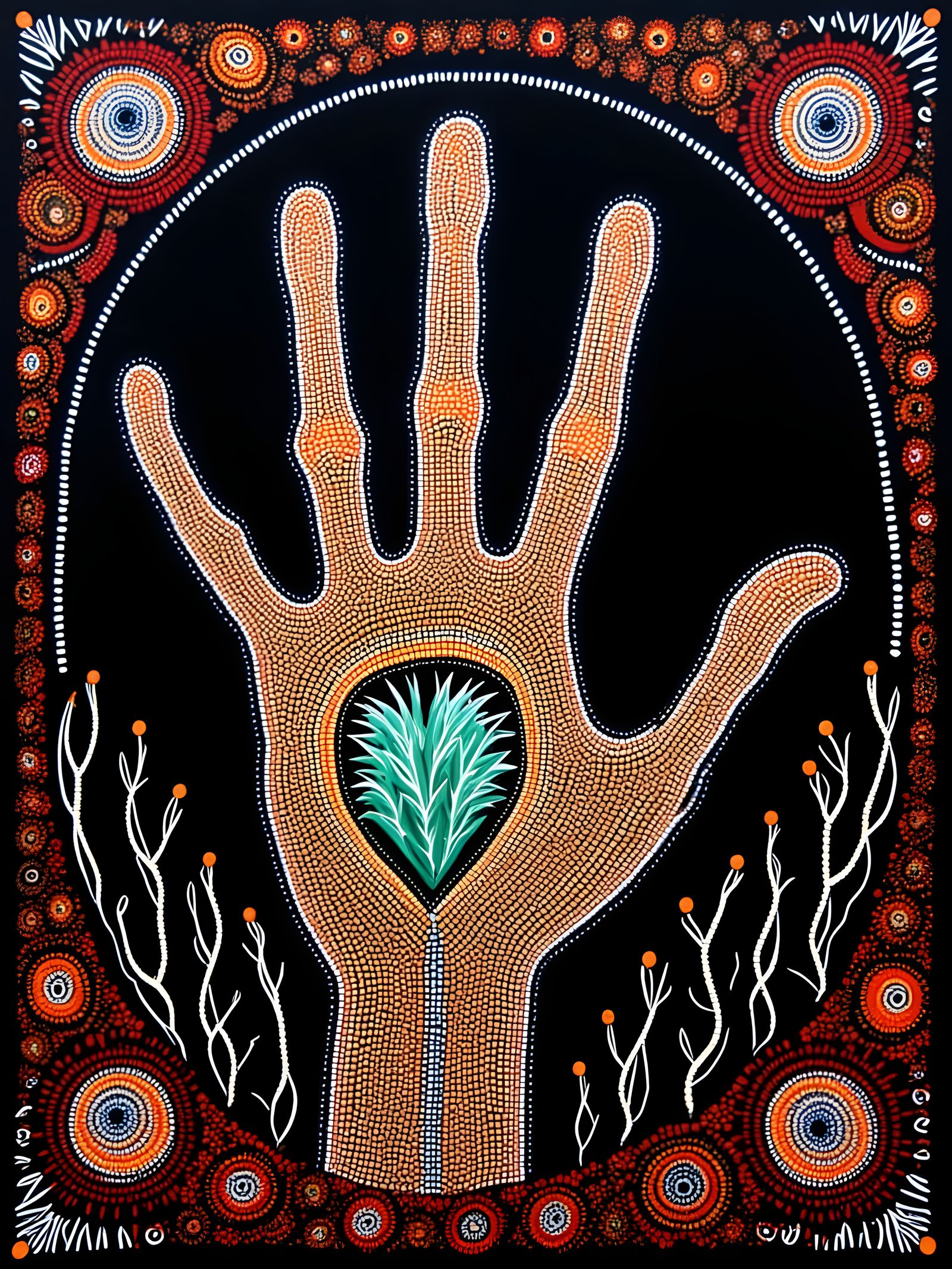 A cactus in the hand....