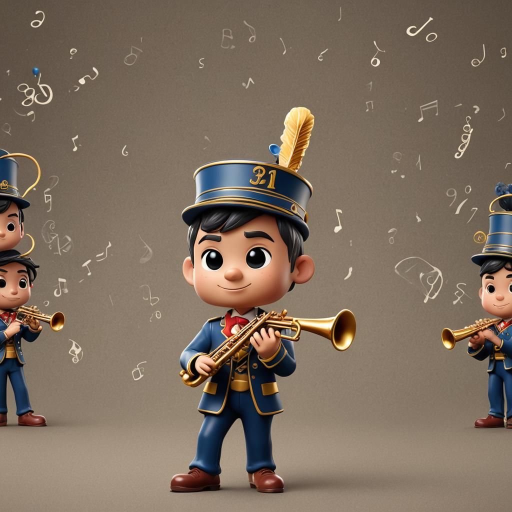 Funko Pop Marching Band Boy Digital Art