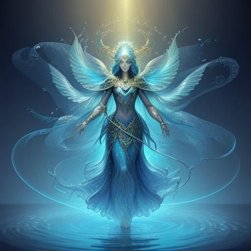 Dreamlike Surreal Fish with Holy Symbols