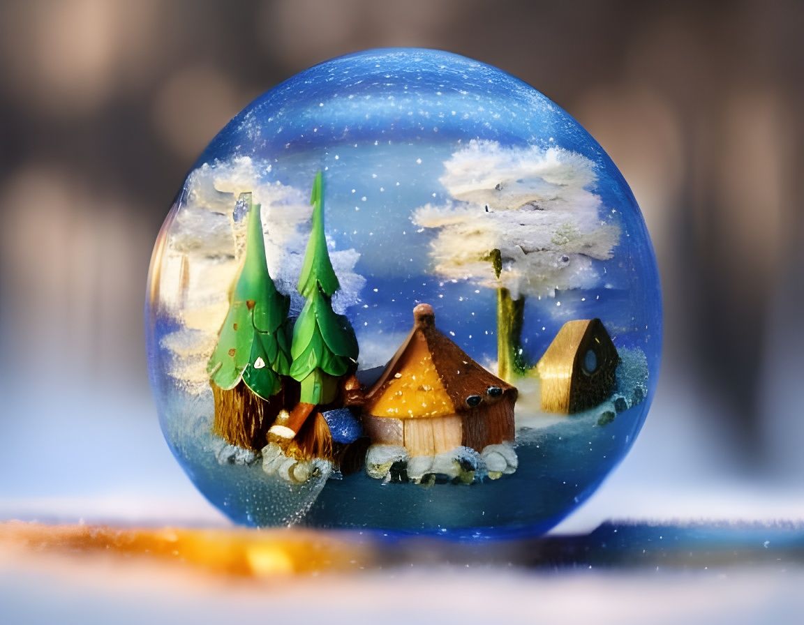 Enchanting 3D Winter Fairytale Scene