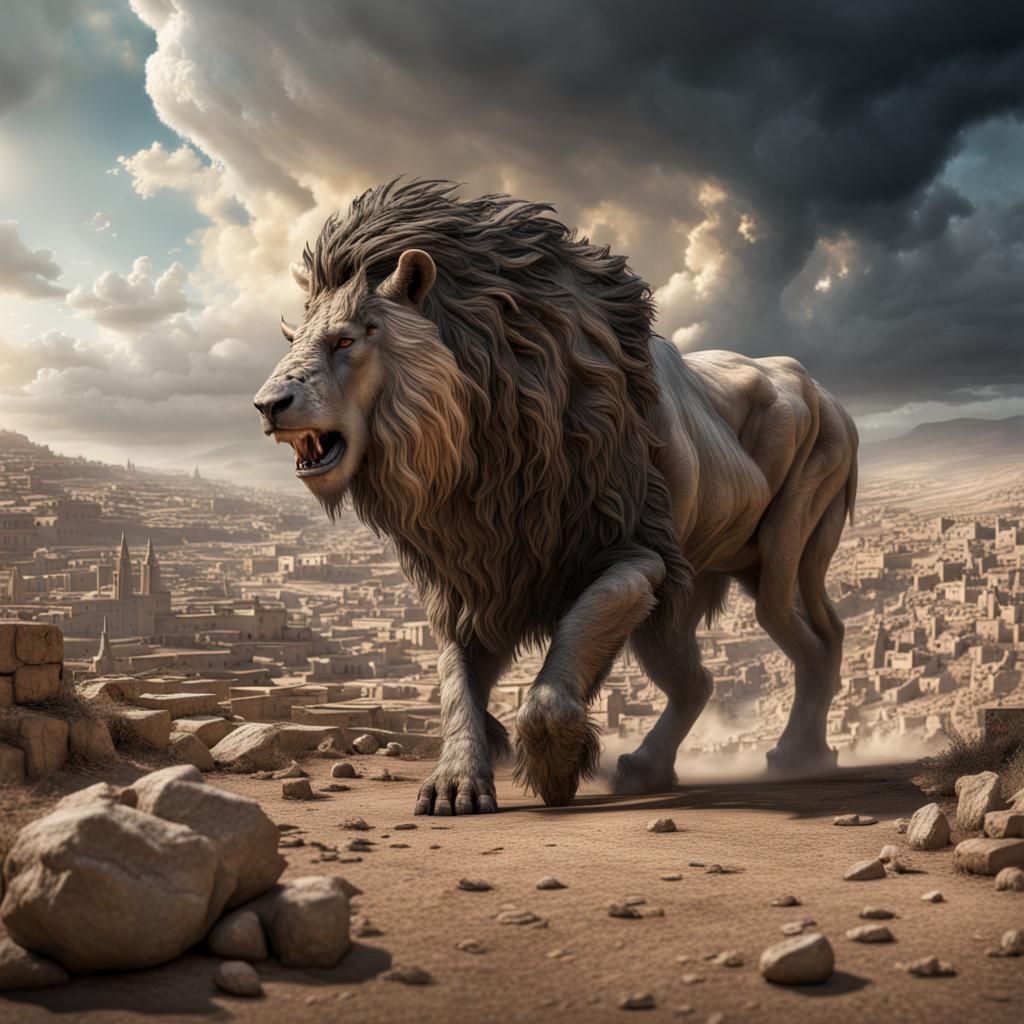 Cosmic Beast Slouching: Hyperrealistic 8K Fantasy