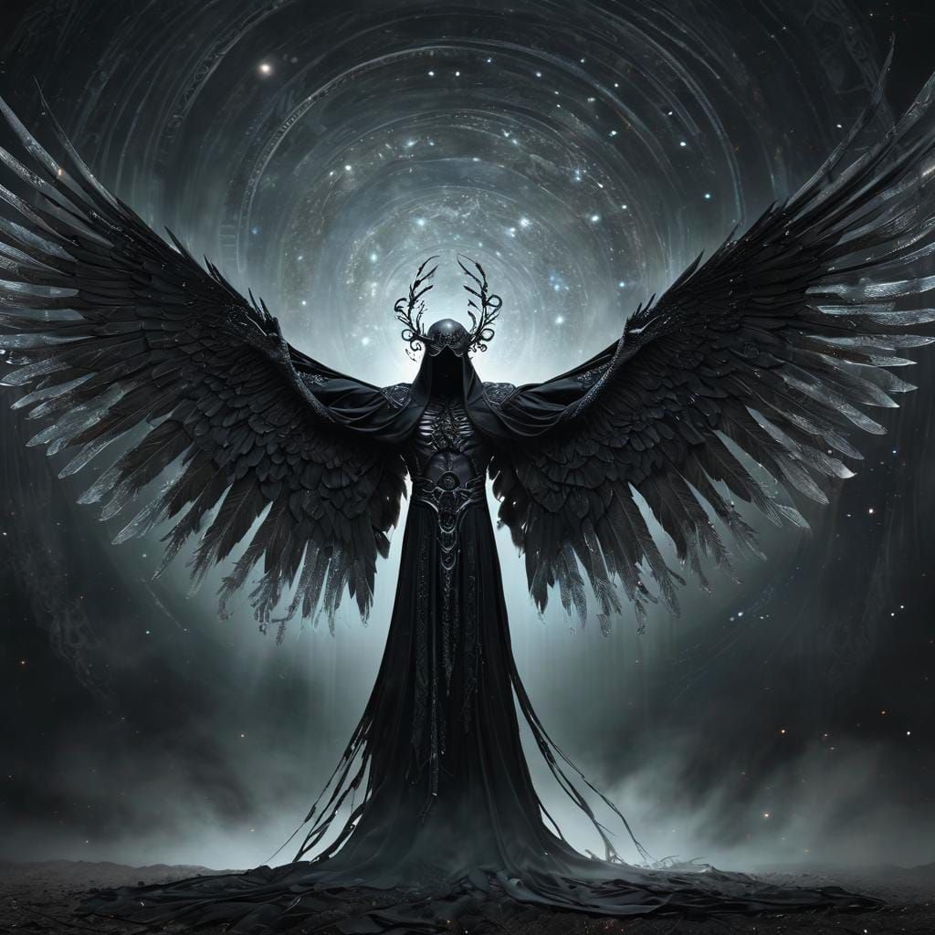 Thanatos in Dark Surreal Fantasy Art