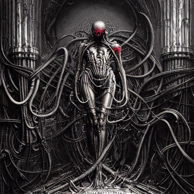 AI Possessed by Demon in Cyberpunk Style